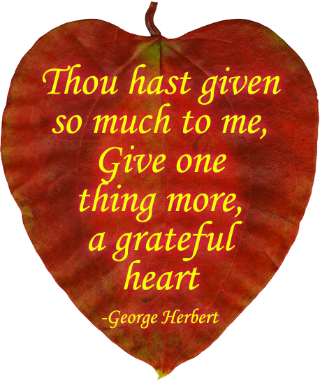 Scripture about grateful heart